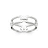Mack Band Ring in 925 Sterling Silver Plated Rhodium or 18K Gold Plated, view 3