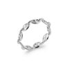 Mystigrey Carter .925 Sterling Silver Plated Rhodium and18K Gold Plated Ring