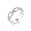 Mystigrey Noriel .925 Sterling Silver Plated Rhodium and 18K Gold Plated Ring