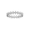 Flower Petite Ring in 925 Sterling Silver Plated Rhodium or 18K Gold Plated, view 2