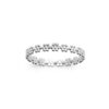 Flore Ring in 925 Sterling Silver Plated Rhodium, view 2