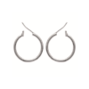 Load image into Gallery viewer, Mysti Two 18K Gold Plated and .925 Sterling Silver Plated Rhodium Hoop Earrings
