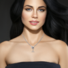 Chantel Necklace in 925 Sterling Silver Plated Rhodium or 18K Gold Plated, view 10