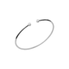 Liberty Bangle in 925 Sterling Silver Plated Rhodium