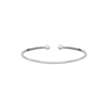 Liberty Bangle in 925 Sterling Silver Plated Rhodium, view 2