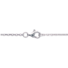 Oriel Double Circle Necklace in 925 Sterling Silver Plated Rhodium, view 4