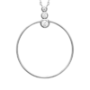 Chloe N3 Necklace in 925 Sterling Silver Plated Rhodium, view 2