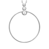 Mystigrey Chloe .925 Sterling Silver Plated Rhodium Necklace for Women N3 with Cubic Zirconia