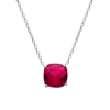Load image into Gallery viewer, Mystigrey Alizee Georgia .925 Sterling Silver Plated Rhodium Red Necklace
