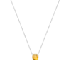 Mystigrey Alizee Maya .925 Sterling Silver Plated Rhodium Necklace for Women Yellow