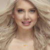 Alizee Maya Necklace in 925 Sterling Silver Plated Rhodium, view 3