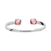 Alizee Gemma Bangle in 925 Sterling Silver Plated Rhodium, view 6