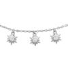 Sunlight Anklet in 925 Sterling Silver Plated Rhodium, view 2
