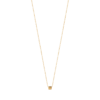 Brooke Square Necklace in 925 Sterling Silver Plated Rhodium or 18K Gold Plated, view 2