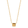 Brooke Square Necklace in 925 Sterling Silver Plated Rhodium or 18K Gold Plated, view 3
