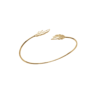 Load image into Gallery viewer, Mystigrey Leslie Feather 18K Gold Plated Bangle for Women
