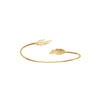 Load image into Gallery viewer, Mystigrey Leslie Feather 18K Gold Plated Bangle for Women
