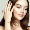 Mystigrey Leslie Feather 18K Gold Plated Bangle for Women