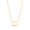 Mystigrey Victoria 18K Gold Plated Necklace for Women 2 Barrettes