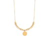 Cesaria Circle Necklace in 925 Sterling Silver Plated Rhodium or 18K Gold Plated