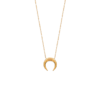 Mystigrey Mina 18K Gold Plated Necklace for Women Black & Golden