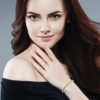 Myra Bangle in 18K Gold Plated, view 3