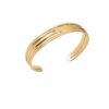 Mystigrey Hadassah 18K Gold Plated Bangle for Women - 58cm