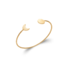 Moon Sun Matte Bangle in 18K Gold Plated