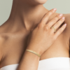 Mystigrey Alexandra 18K Gold Plated Bangle for Women