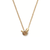 Mystigrey Chantel 18K Gold Plated and .925 Sterling Silver Plated Rhodium Necklace for Women with Cubic Zirconia