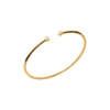 Load image into Gallery viewer, Mystigrey LIberty 18K Gold Plated Classic Bangle for Women with Cubic Zirconia
