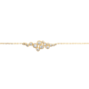 Mystigrey Elizabeth 18K Gold Plated Bracelet for Women with Cubic Zirconia Bouquet