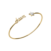 Load image into Gallery viewer, Mystigrey Stella 18K Gold Plated Dream Bangle for Women with Cubic Zirconia
