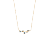 Mystigrey Vivienne 18K Gold Plated Necklace for Women Blue
