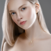 Load image into Gallery viewer, Mystigrey Chloe 18K Gold Plated Necklace for Women N7 with Cubic Zirconia
