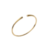 Mystigrey LIberty 18K Gold Plated Modern Bangle for Women with Cubic Zirconia