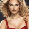 Alizee Georgia Red Necklace in 18K Gold Plated, view 2