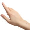 Alizee Lilly Pink Bracelet in 18K Gold Plated, view 2