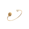 Savannah White Moonstone Bangle in 18K Gold Plated