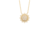 Sunny Sunflower Large Necklace in 18K Gold Plated, view 2