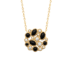 Load image into Gallery viewer, Mystigrey Jasmin 18K Gold Plated Necklace for Women Pastel &amp; Black

