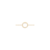 Mystigrey Myra 18K Gold Plated Circle Bracelet for Women with Cubic Zirconia