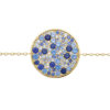 Load image into Gallery viewer, Mystigrey Calysta 18K Gold Plated Bracelet for Women with Cubic Zirconia Blue
