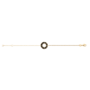 Alyssa Black Agate Bracelet in 18K Gold Plated