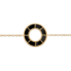 Alyssa Black Agate Bracelet in 18K Gold Plated, view 2