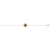 Shana Black Agate Bracelet in 18K Gold Plated