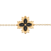 Shana Black Agate Bracelet in 18K Gold Plated, view 2