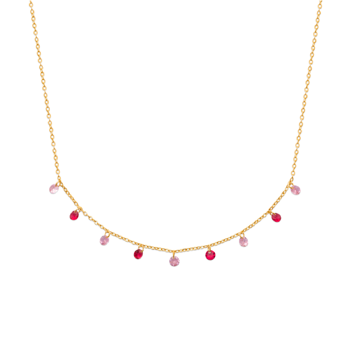 Mystigrey Tinker Bell .925 Sterling Silver Plated Rhodium and 18K Gold Plated Necklace for Women with Cubic Zirconia, Blue or Pink