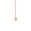 Mystigrey Amelia .925 Sterling Silver Plated Rhodium and 18K Gold Plated Long Necklace Cubic Zirconia