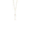Mystigrey Adelaide 18K Gold Plated Long Necklace White Pink